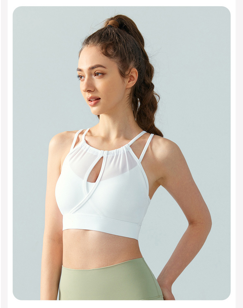 Yoga Và Fitness - Women Mesh Patchwork Sexy Yoga Fitness