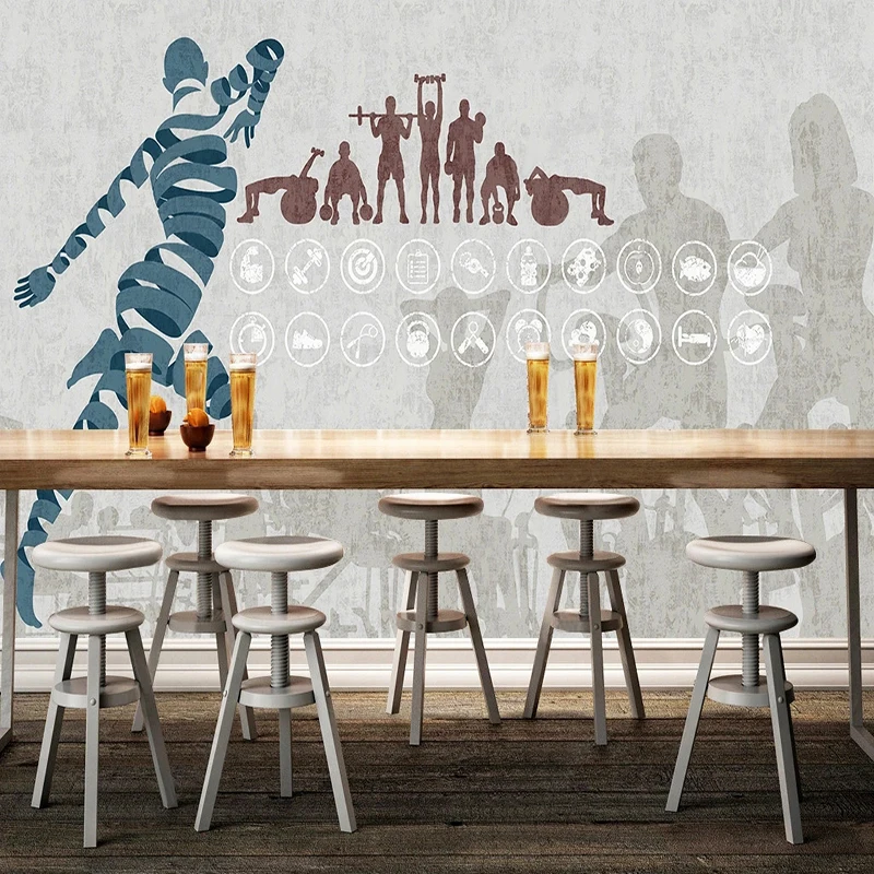 Custom Modern Sports Pattern W - Yoga Fitness Wallpaper 评论和价格