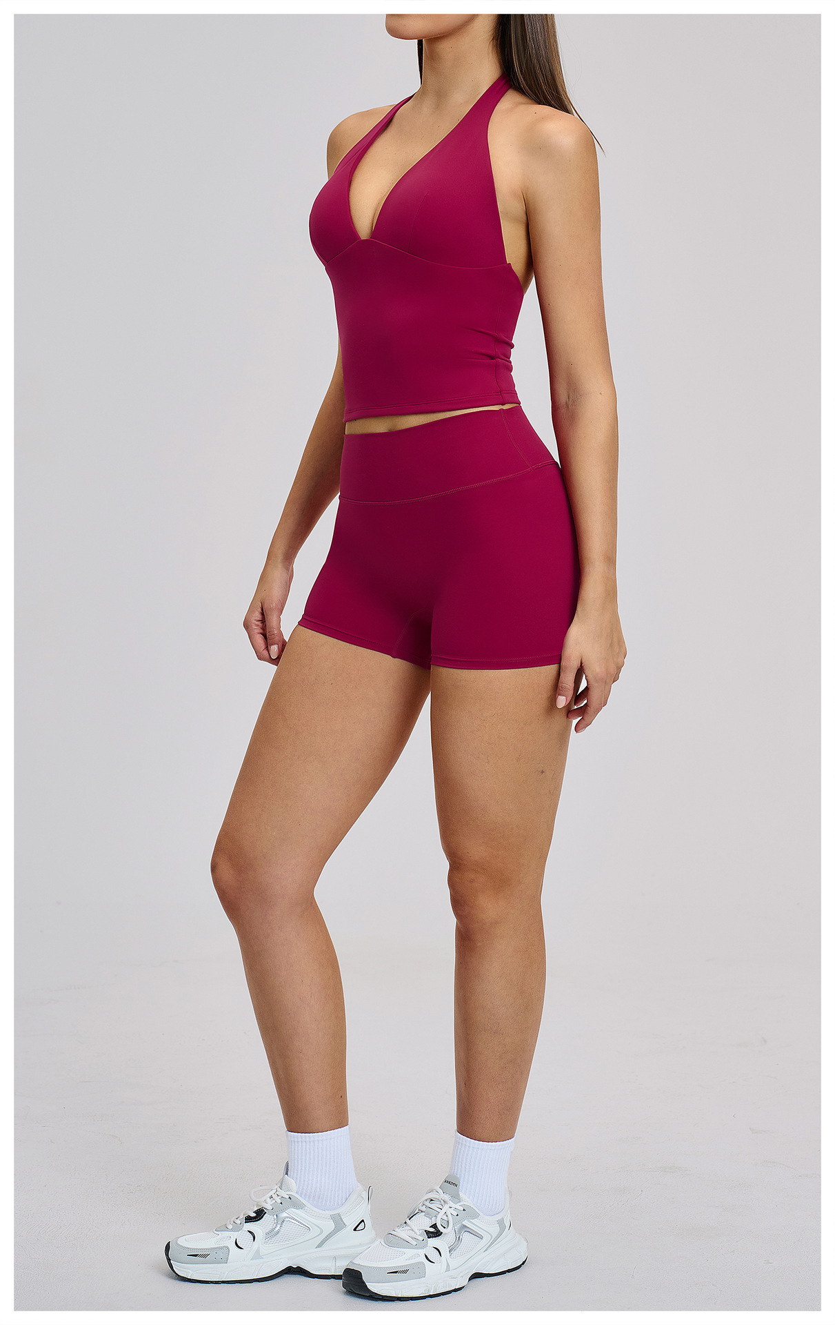 Sexy V-Neck Beautiful Back Hig - Yoga Và Fitness 评论和价格
