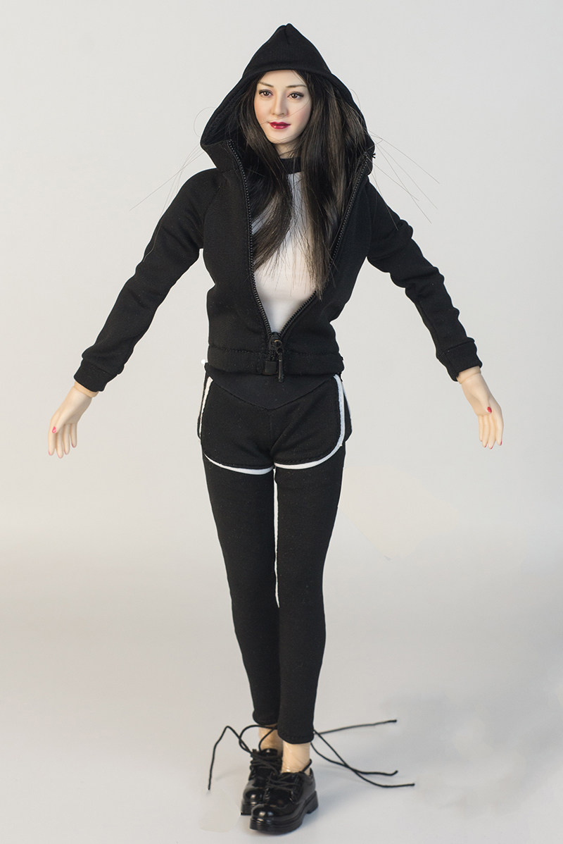 1/6 Female Black Yoga Clothing - Yoga Fitness Tva 评论和价格