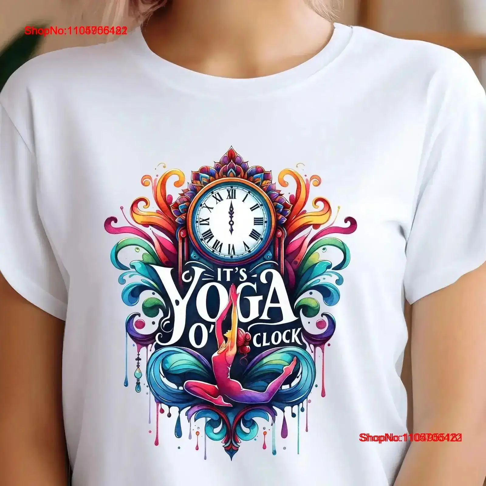 Yoga T Shirt It's O'Clock Medi - Yoga Fitness Instructor 评论和价格