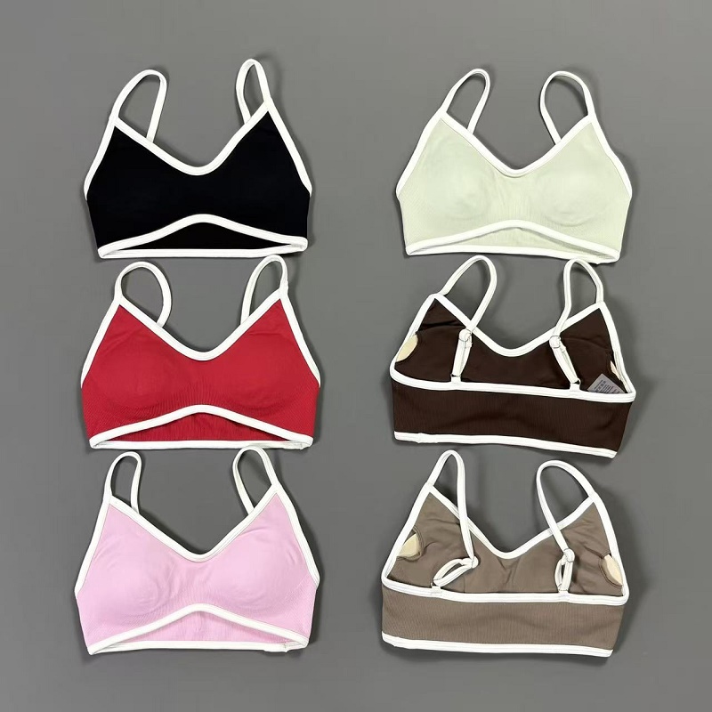 Women Contrastline Yoga Bra V  - Yoga Và Fitness 评论和价格