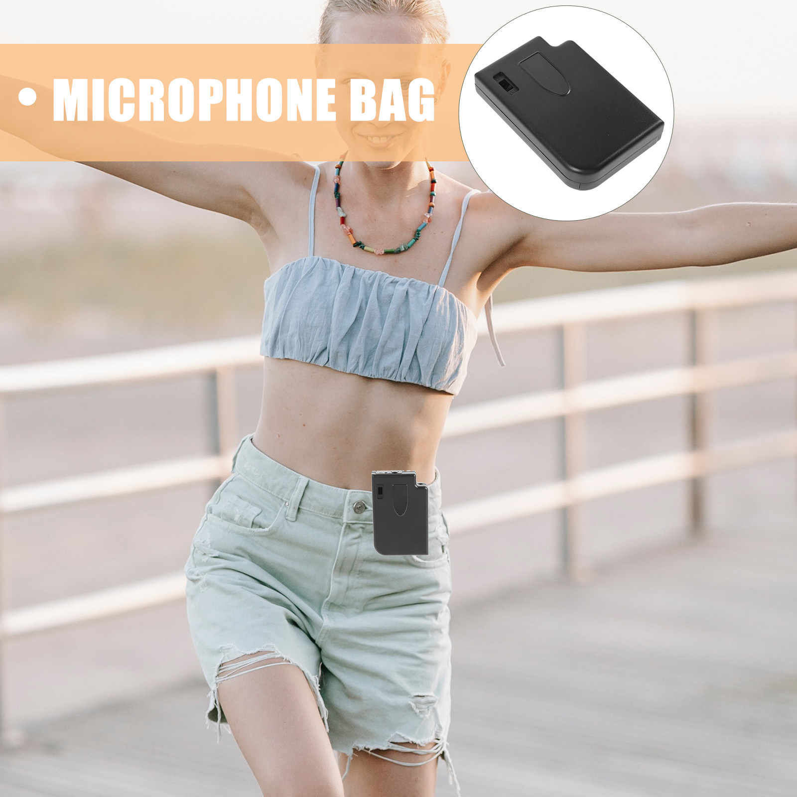 Professional Mic Belt Pouch fo - Yoga Fitness Instructor 评论和价格