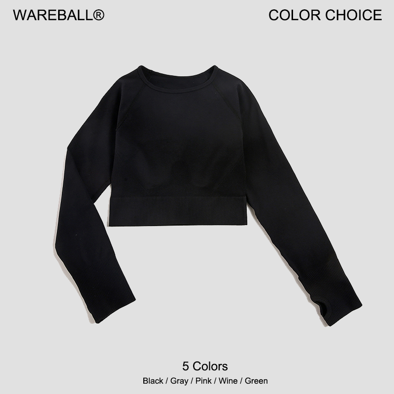 Women's Shirt Seamless Crop To - Yoga Fitness Hk 评论和价格