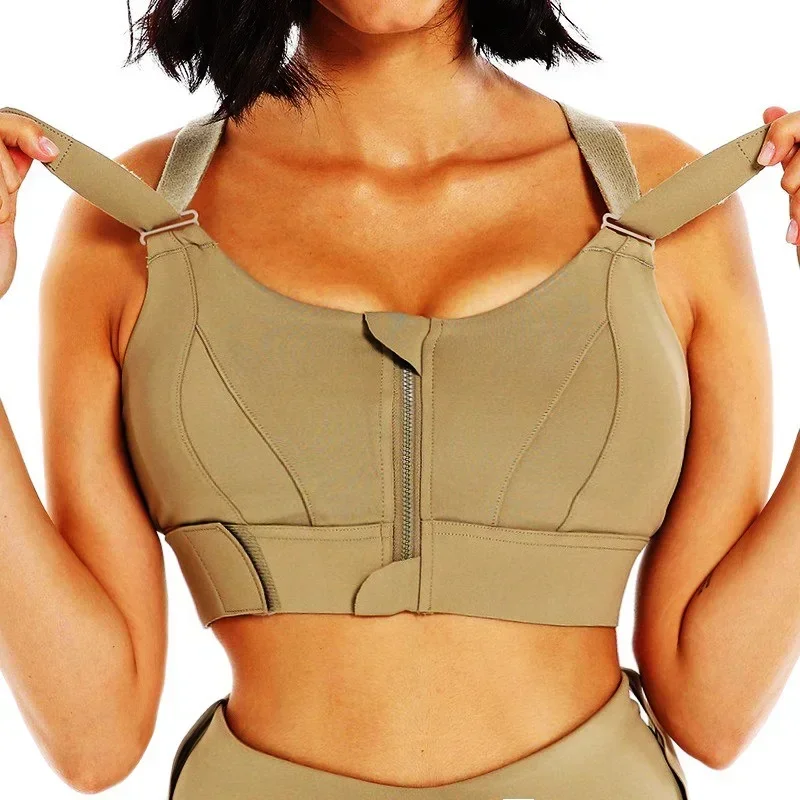 Front Zipper Women Sports Bra  - Yoga Fitness Plus 评论和价格