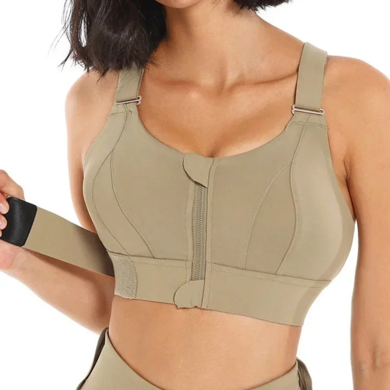 Front Zipper Women Sports Bra  - Yoga Fitness Plus 评论和价格